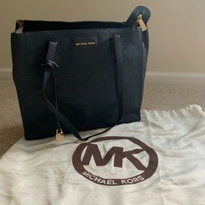 Authentic Navy Blue Michael Kors Shoulder Bag